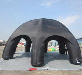 Tent1-23 Tenda gonfiabile a cupola pubblicitaria nera