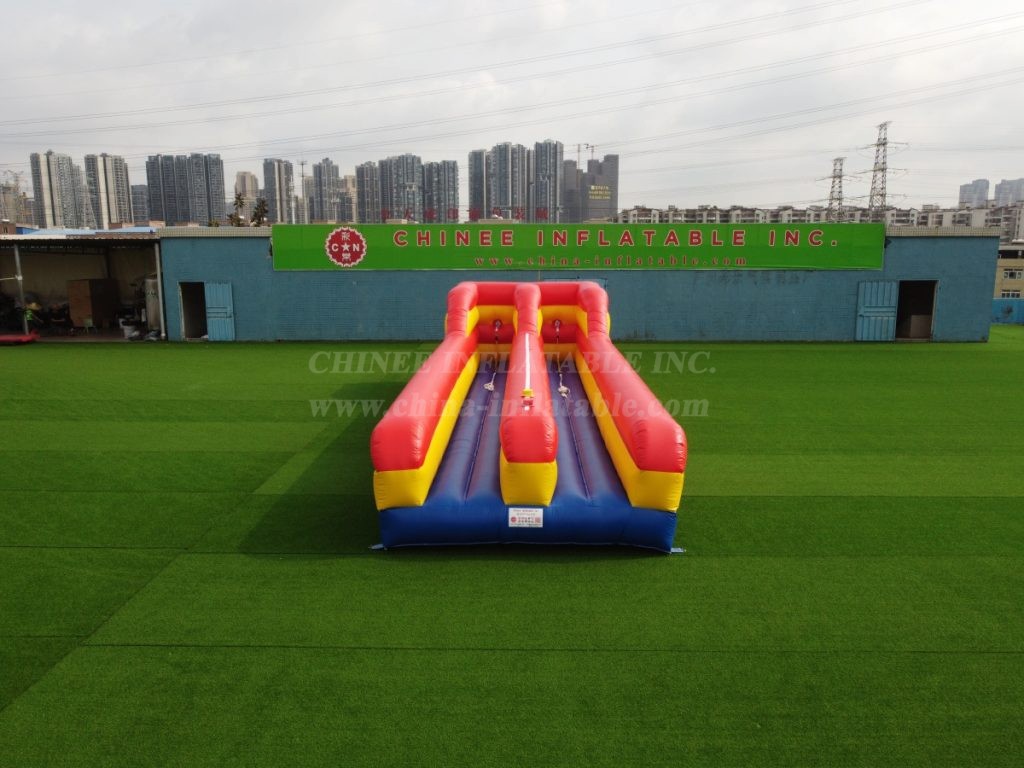 T3-5 Inflatable Bungee Run Challenge Sport Game