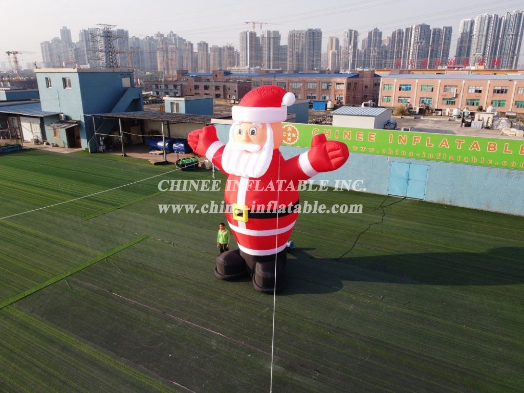 C1-127 Outdoor 6M Height Inflatable Santa For Chrismas Decoration