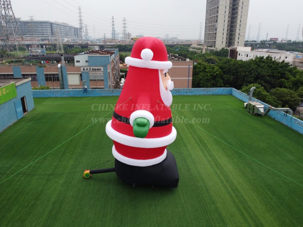 C1-116 8M Height Outdoor Giant Inflatable Christmas Santa Claus Decoration