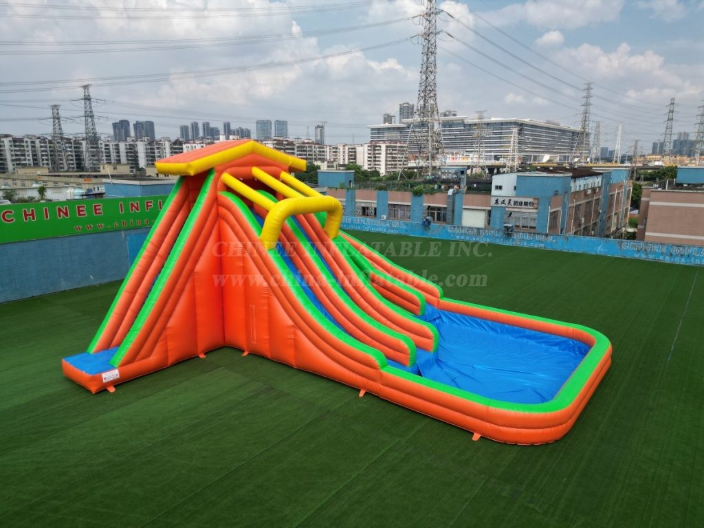 T8-1423 Large Three-Slide Inflatable Water Slide