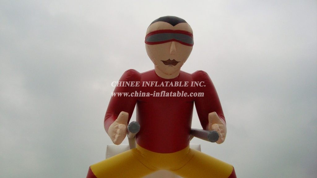 T8-158 The Man Skiing Inflatable Slide Giant Slide