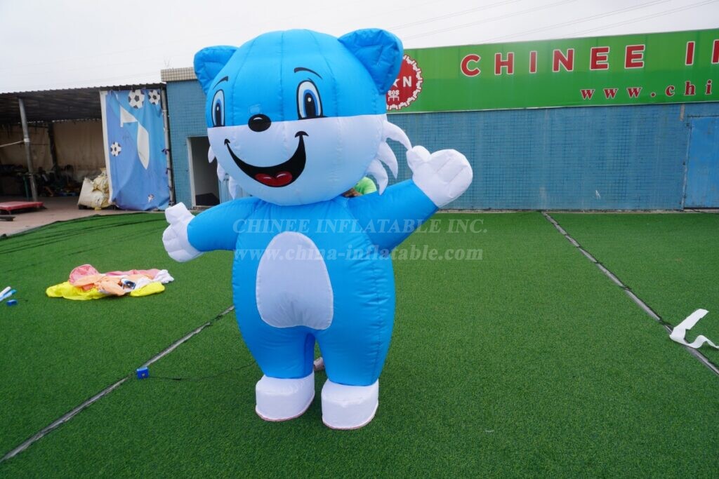 M1-10 Blue Cat Inflatable Moving Cartoon