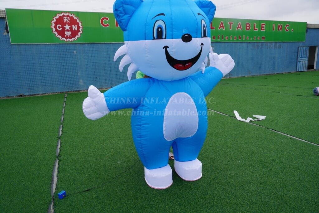M1-10 Blue Cat Inflatable Moving Cartoon