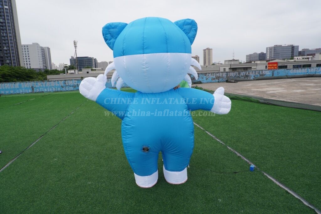 M1-10 Blue Cat Inflatable Moving Cartoon