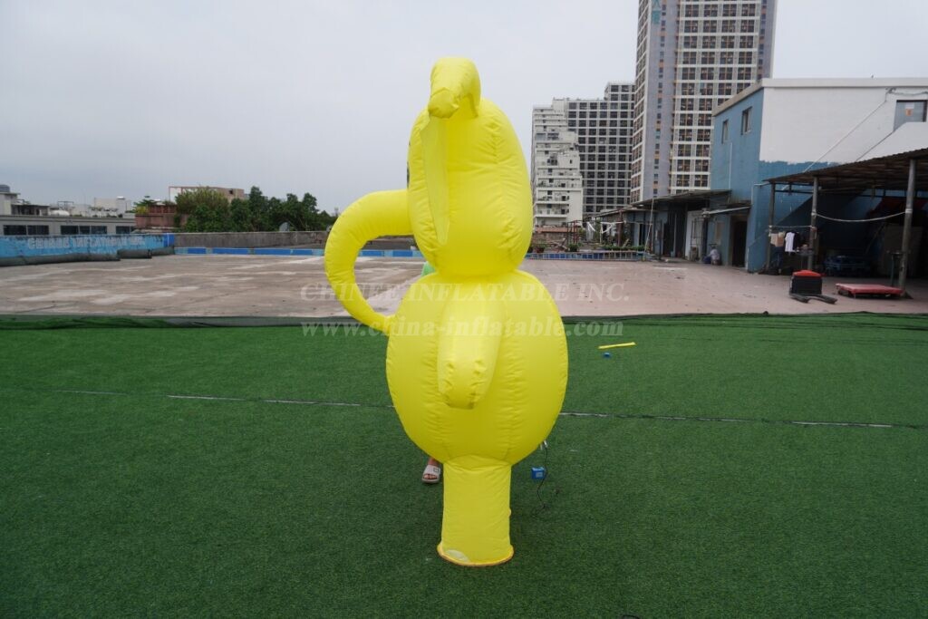 M1-22 Yellow Elephant Inflatable Moving Cartoon
