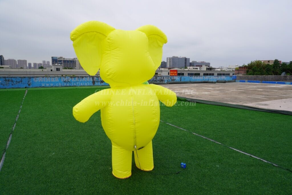 M1-22 Yellow Elephant Inflatable Moving Cartoon