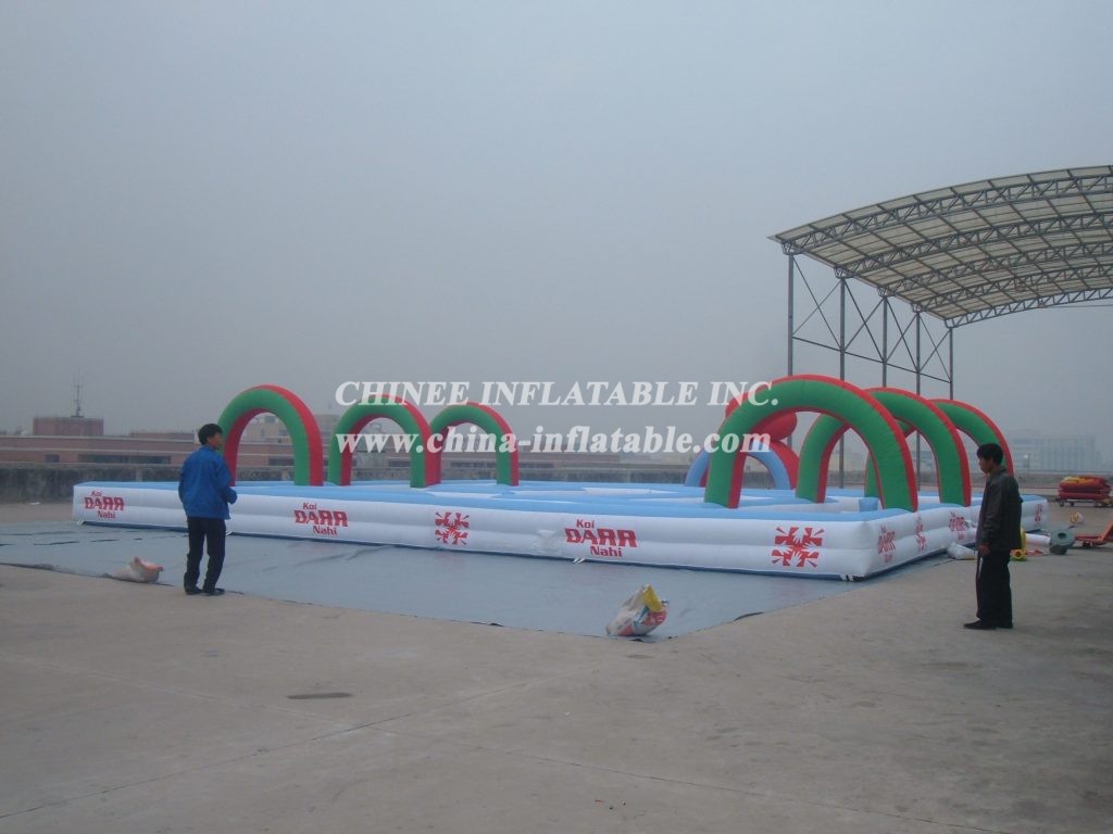 T11-931 Inflatable Race Track Challenge Sport Game