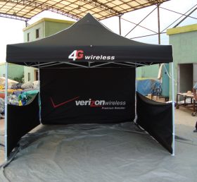 F1-22 Tenda a baldacchino nero pieghevole commerciale