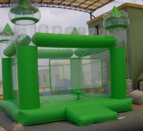 T2-164 Gonfiabile trampolino verde castello