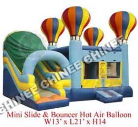 T5-135 Palloncino gonfiabile castello trampolino combinato scivolo