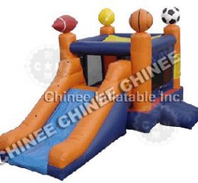 T5-154 Giochi sportivi gonfiabili gonfiabili casa gonfiabile scivolo combinato