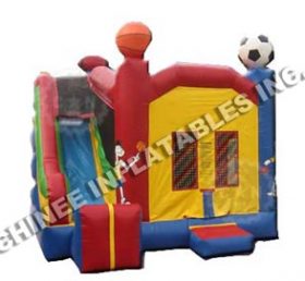 T5-190 Commercial Football Theme Elastic Combination con scivolo