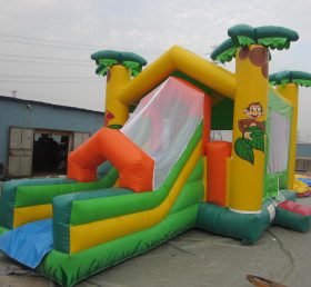 T5-250 Jungle Theme Gonfiabili Jumper Castle Bounce House Scivolo combinato