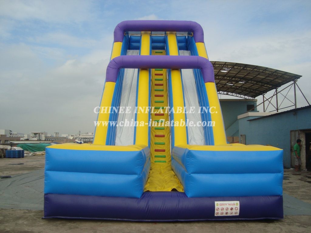 T8-142 The Popular Standard Massive Inflatable Double Lane Giant Slide