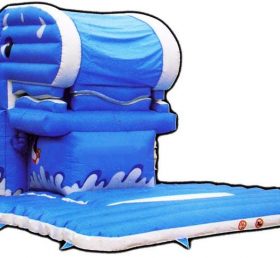 T8-422 Blue Whale Gigante Scivolo per bambini adulti Gonfiabili scivolo