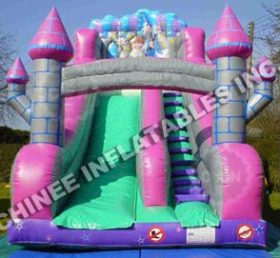 T8-480 Ragazza trampolino gonfiabile con scivolo a secco castello gonfiabile jumper casa