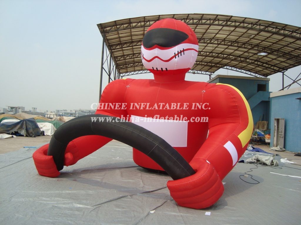 Cartoon1-275 Motorcyclist Inflatable Cartoons