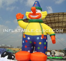 Cartoon1-755 Felice clown gonfiabile cartone animato