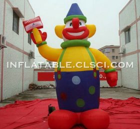 Cartoon1-791 Felice clown gonfiabile cartone animato