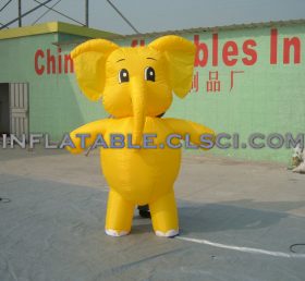 M1-22 Cartoon mobile gonfiabile elefante giallo