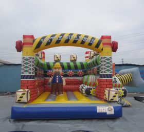 T2-3312 Builder Bob Gonfiabili Trampolino