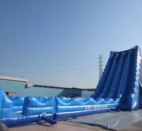 T8-1509 Scivolo gonfiabile gigante commerciale con piscina per adulti