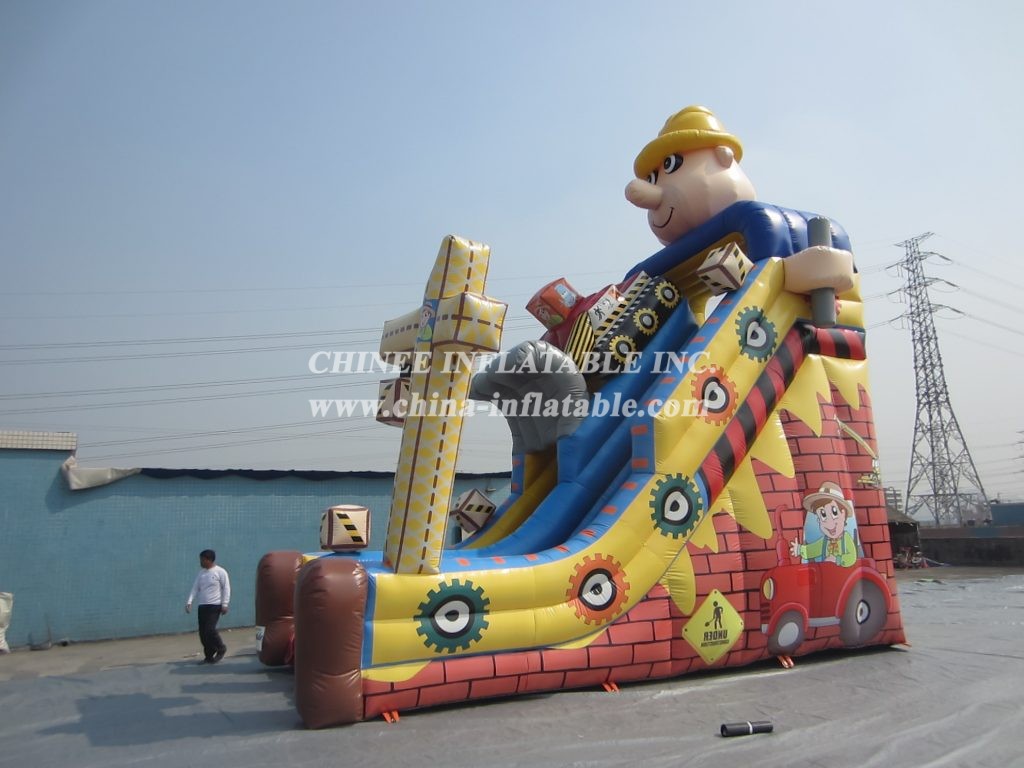 T8-1450 Bob The Builder Inflatable Slide