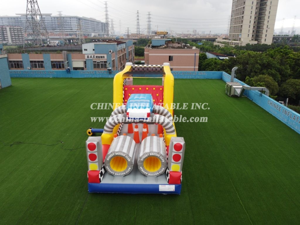 T7-567 Inflatable Obstacle Course Party For Team Events Racing Game