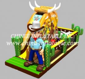 T2-3311 Trampolino gonfiabile western cowboy