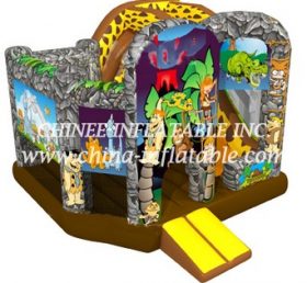 T2-3322 Moderno Flintstone Gonfiabili Castello con scivolo