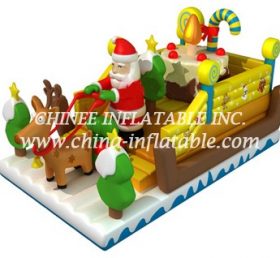 T2-3336 Chapel Natale gonfiabile sedia a dondolo