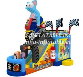 T8-1479 Scivolo gonfiabile da corsa motociclistica per bambini