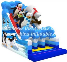 T8-1505 Penguin gonfiabile scivolo gonfiabile per bambini barriera gonfiabile scivolo secco