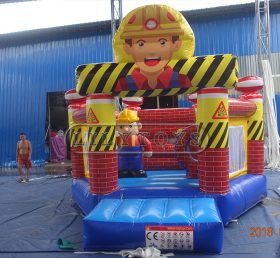 T2-3333 Builder Bob Gonfiabili Trampolino