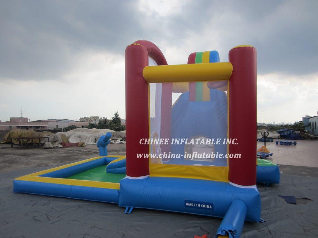 T5-689 Commercial Inflatable Water Pool Slide Bouncy Combo