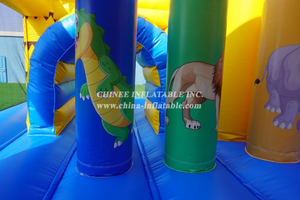 T2-3427 Amazon Safari Bounce Combo Jumping Castle