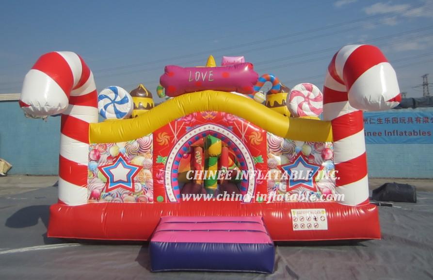 T2-3492 Candy Inflatable Playground Funcity