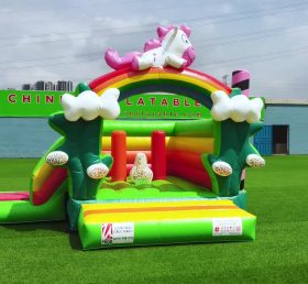 T2-3490 Jungle Gonfiabili trampolino con scivolo