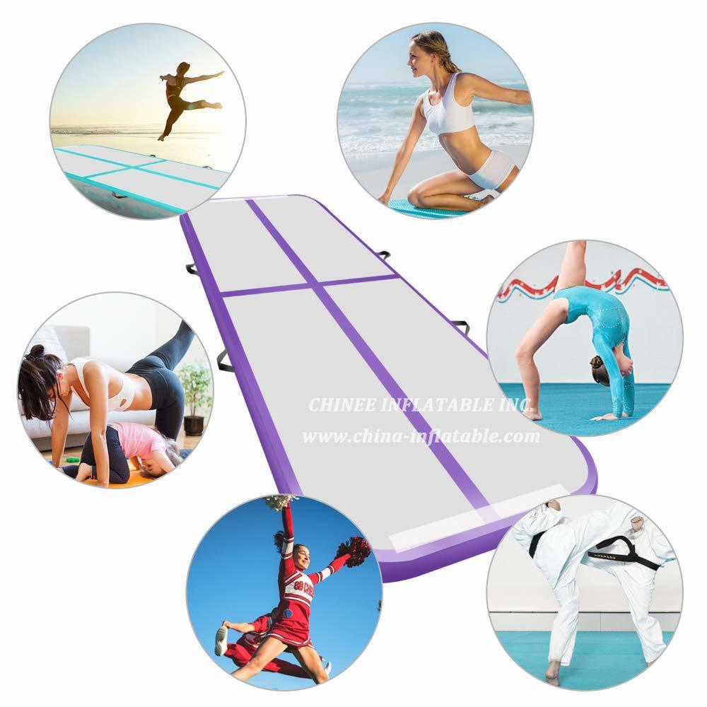 AT1-075 Inflatable Gymnastics Airtrack Tumbling Air Track Floor Trampoline For Home Use/Training/Cheerleading/Beach