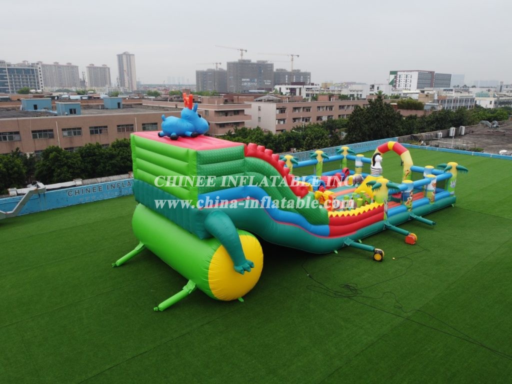 GF2-017 Jungle Theme Inflatable Funcity