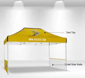 F2-7 10X15 2 gazebo pieghevole a mezza parete/gazebo pubblicitario