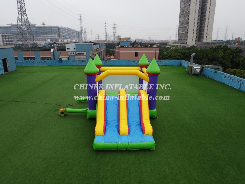 T2-1361 Classic Style Bouncy Castle With Slide For Kids Party Events