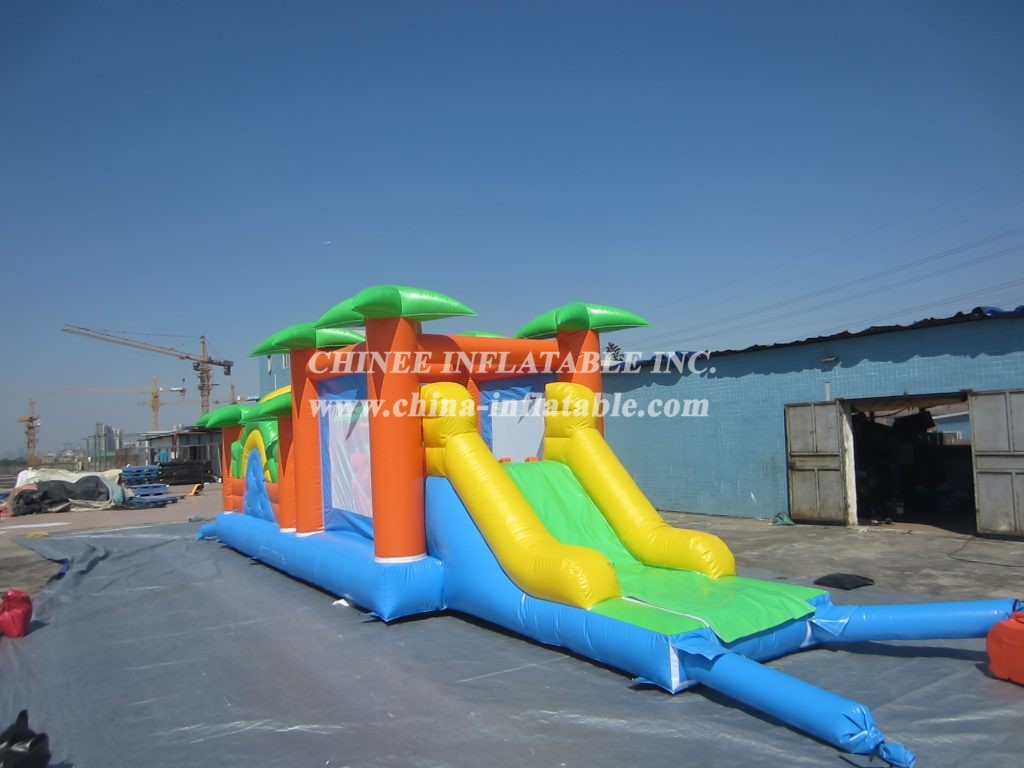 T7-1245 Jungle Theme Inflatable Obstacle Course