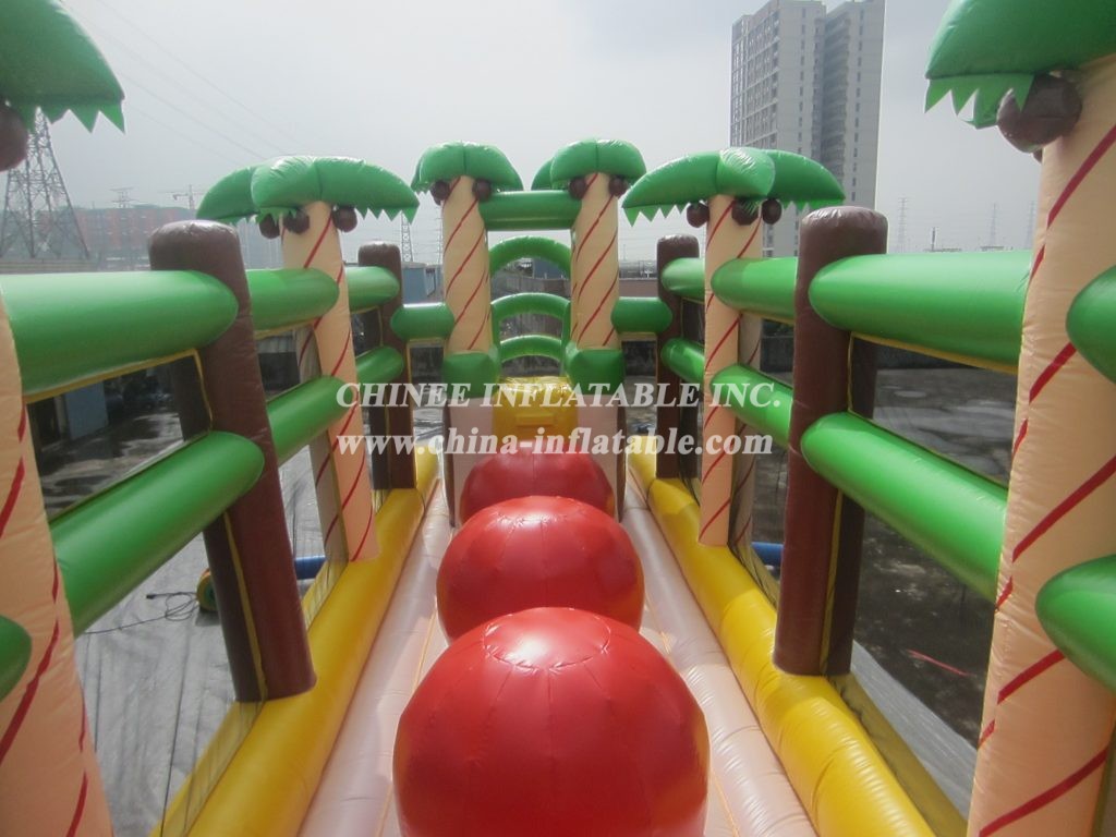 T7-511 Jungle Theme Inflatable Obstacles Courses