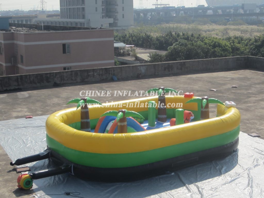 T6-296 Jungle Theme Inflatable Funcity