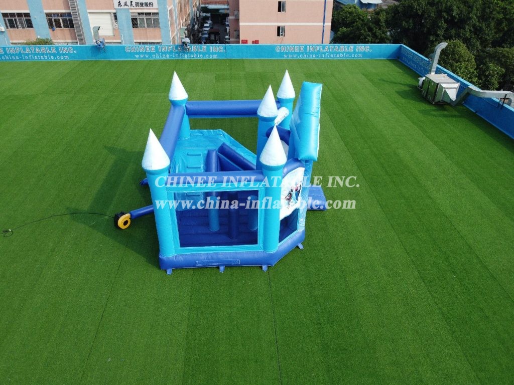 T5-1000 Inflatable Frozen Combo Moonwalk Elsa Frozen Bounce House