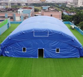 Tent1-700 Tenda gonfiabile Gigante Campeggio Campagna pubblicitaria Tenda blu