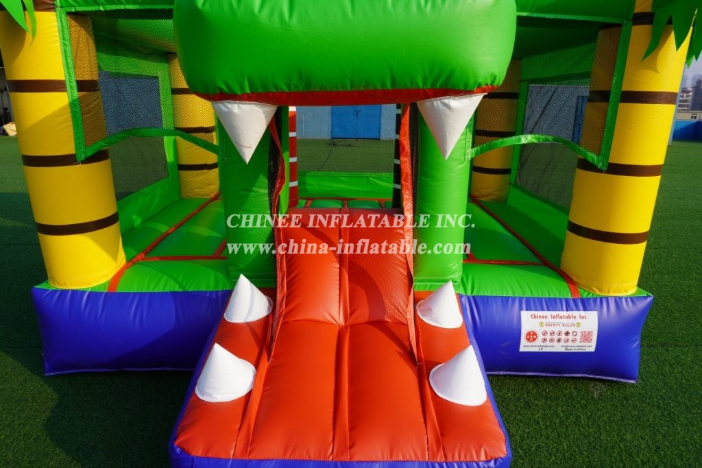 T2-3503 Kids Inflatable Bouncer Combo Crocodile Alligator Theme Combo