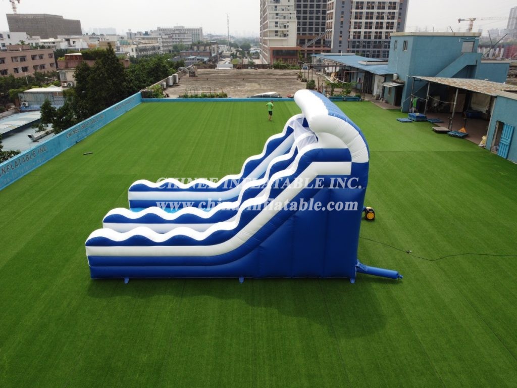 T8-3807 Inflatable Wave Slide Classic Slide For Pool Commerical Slide